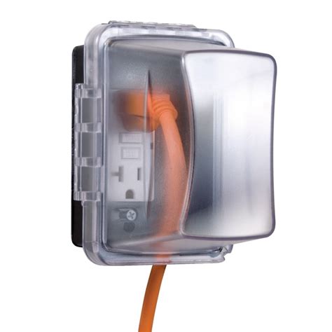 electric outlet receptacle box covers|protective covers for electrical outlets.